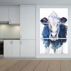 Canvas 40 x 60 - Watercolor cow