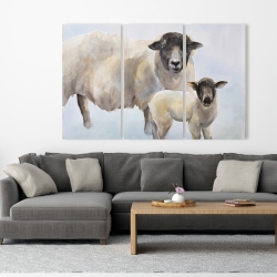 Canvas 40 x 60 - Sheep and its baby