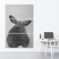 Toile 40 x 60 - Petit lapin de dos