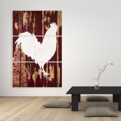 Canvas 40 x 60 - Rooster silhouette