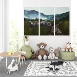 Canvas 40 x 60 - Sheep in the countryside