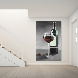 Canvas 40 x 60 - Bottle of burgundy