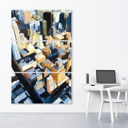 Canvas 40 x 60 - Manhattan view of the empire state building