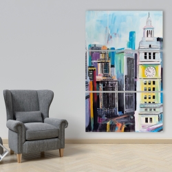 Toile 40 x 60 - Paysage urbain coloré de manhattan