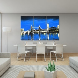 Toile 40 x 60 - Horizon de londres en bleu