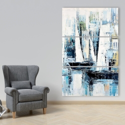 Canvas 40 x 60 - Industrial style boats