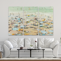 Toile 40 x 60 - Gens à la plage