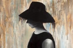 Audrey hepburn avec un grand chapeau