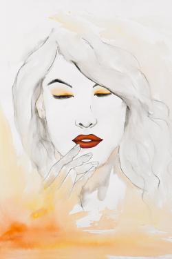 Portrait à l'aquarelle