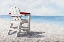 Chaise de plage blanche