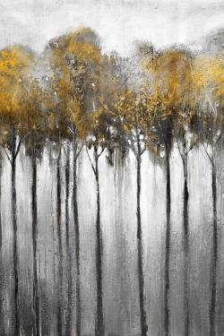 Abstract yellow forest