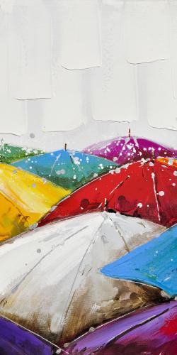 Parapluies colorés