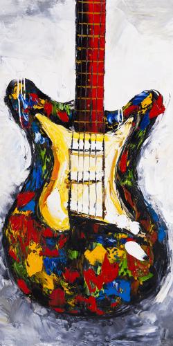 Guitare colorée