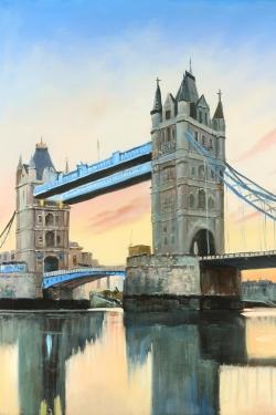 Coucher de soleil sur le london bridge