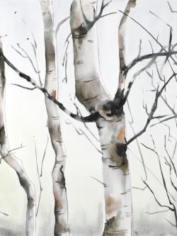 Three birches trees