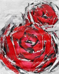 Abstract red roses