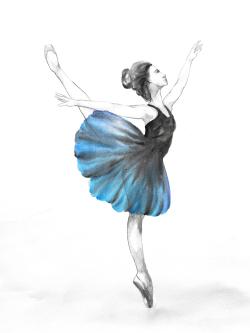 Petite ballerine bleue