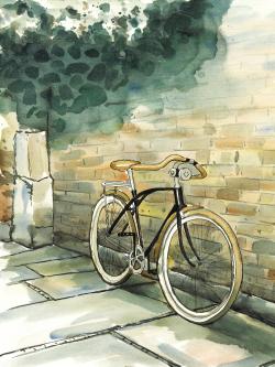Old urban bicycle