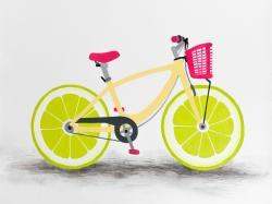 Bicyclette avec roues de lime