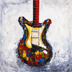 Guitare colorée