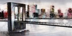 Paysage urbain et pont abstrait