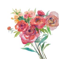 Bouquet de fleurs à l'aquarelle