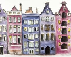 Old historic houses amsterdam