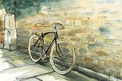 Old urban bicycle