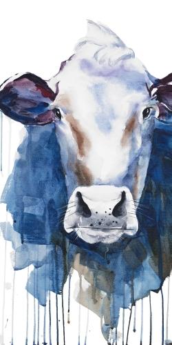 Watercolor cow