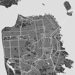 Plan de la ville de san francisco