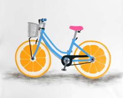 Orange wheel bike