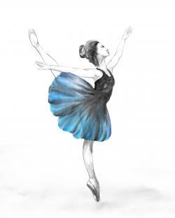 Petite ballerine bleue