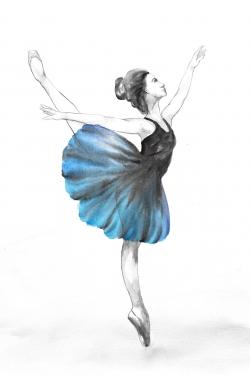 Petite ballerine bleue