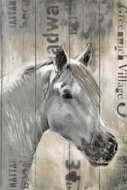 Rustic white horse