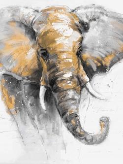 Magnifique éléphant doré