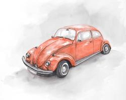 Beetle vintage rouge