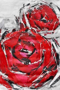 Abstract red roses