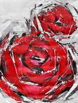 Abstract red roses