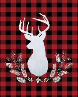 Deer plaid