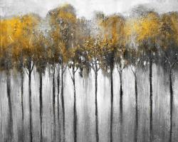 Forêt abstraite jaune