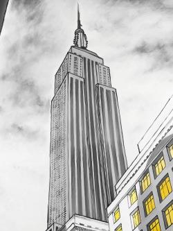 Tracé de l'empire state building