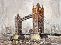 Le tower bridge par un jour gris