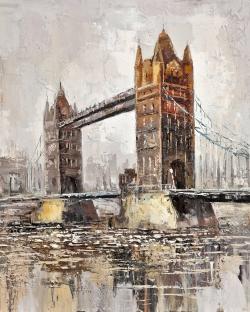 Le tower bridge par un jour gris