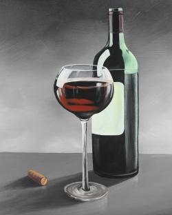 Bottle of burgundy