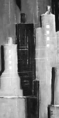  paysage urbain noir et blanc abstrait