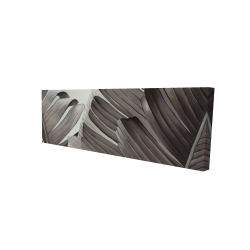 Feuilles tropicales en tons de gris