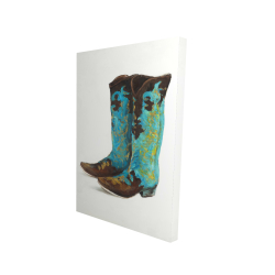 Blue cowboy boots