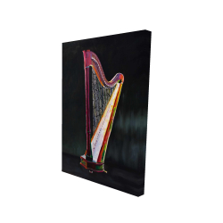 Colorful realistic harp