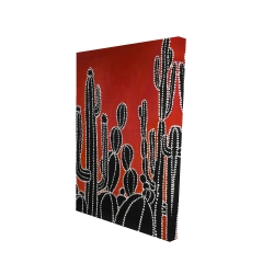 Black tall cactus