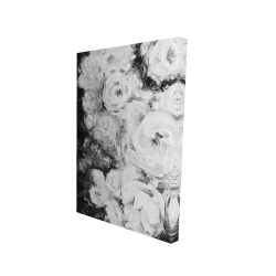 Jardin de roses monochrome